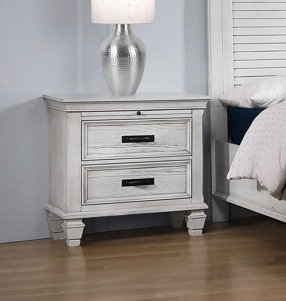 coaster-furniture-205332-franco-2-drawer-nightstand-distressed-white