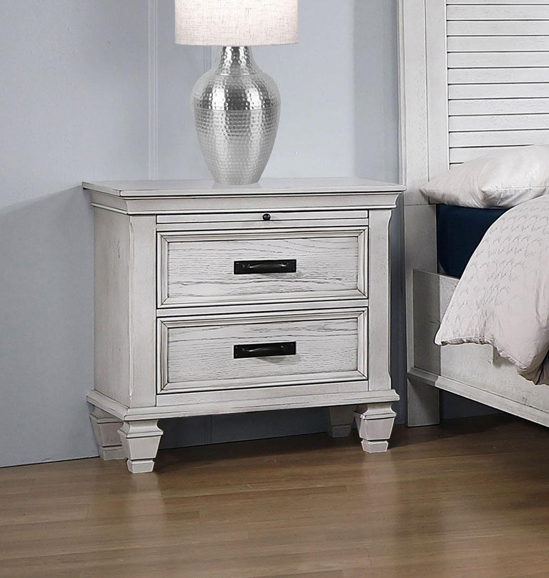 coaster-furniture-205332-franco-2-drawer-nightstand-distressed-white