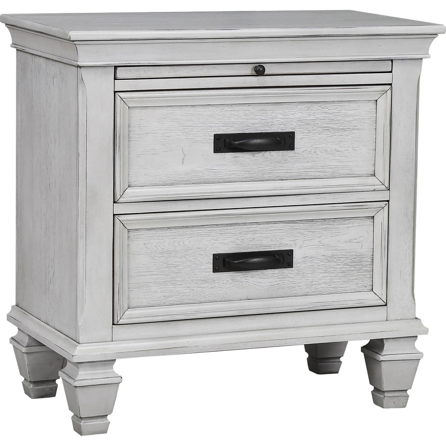 Coaster Furniture 205332 Franco 2-drawer Nightstand Distressed White