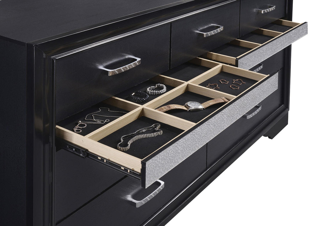 Coaster Furniture 224731KE-S5 Lucia 5-piece Eastern King Bedroom Set Beige and White