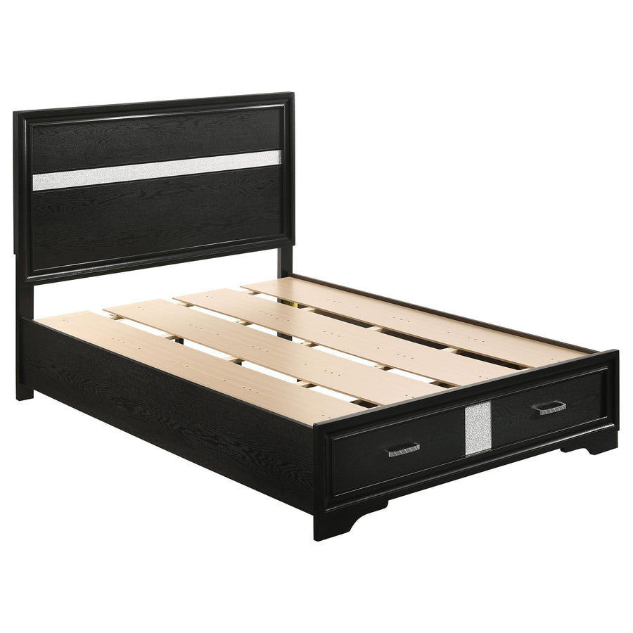 Coaster Furniture 206361F Miranda 51-inch Wood Full Storage Panel Bed Black