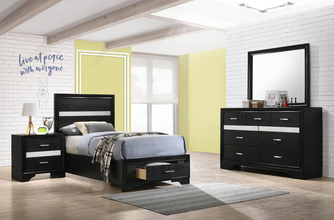 coaster-furniture-206361t-s4-miranda-4-piece-twin-bedroom-set-black