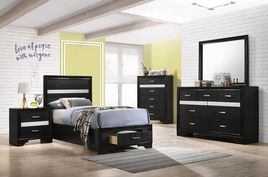 coaster-furniture-206361t-s5-miranda-5-piece-twin-bedroom-set-black