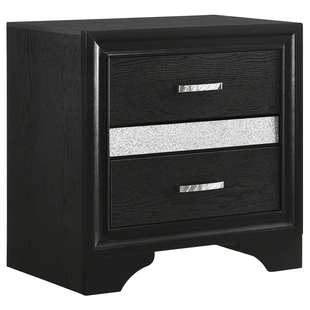 Coaster Furniture 206362 Miranda 2-drawer Nightstand Black
