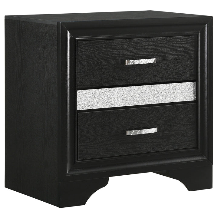 Coaster Furniture 206362 Miranda 2-drawer Nightstand Black