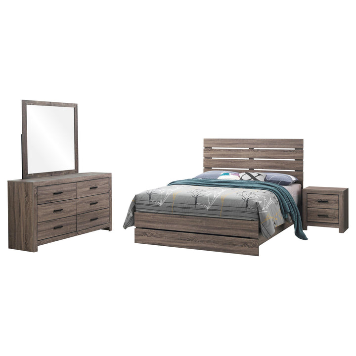 Coaster Furniture 207041Q-S4 Brantford 4-Piece Queen Bedroom Set Barrel Oak