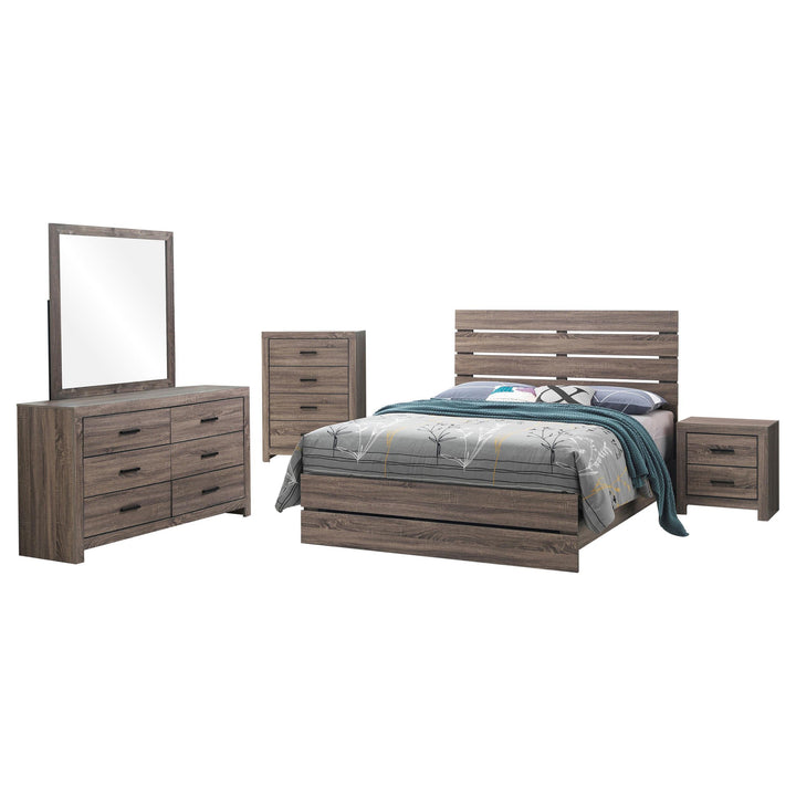 Coaster Furniture 207041Q-S5 Brantford 5-Piece Queen Bedroom Set Barrel Oak