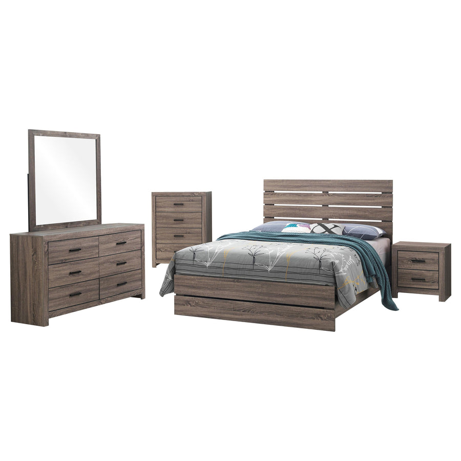 Coaster Furniture 207041Q-S5 Brantford 5-Piece Queen Bedroom Set Barrel Oak