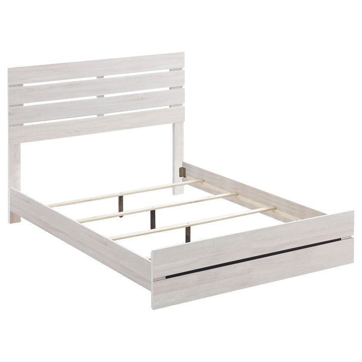 Coaster Furniture 207051Q Brantford Wood Queen Panel Bed Coastal White