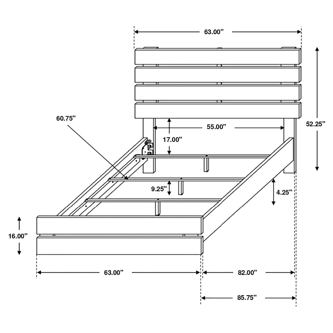 Coaster Furniture 224731KE-S5 Lucia 5-piece Eastern King Bedroom Set Beige and White