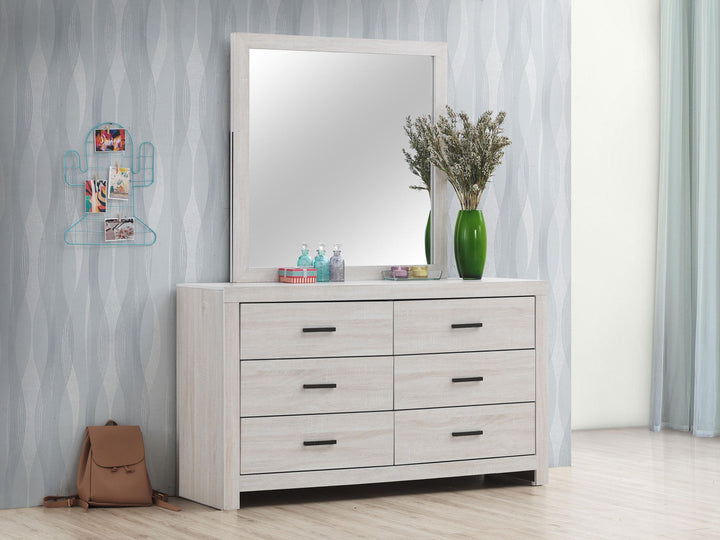 coaster-furniture-207053m-brantford-6-drawer-dresser-with-mirror-coastal-white