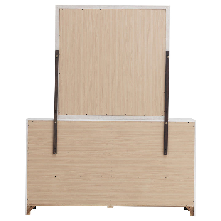 Brantford - 6-Drawer Dresser With Mirror - Coastal White