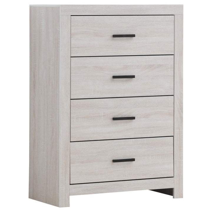Coaster Furniture 207055 Brantford 4-drawer Bedroom Chest Coastal White