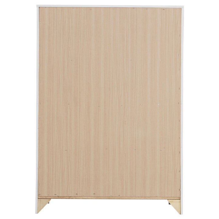 Coaster Furniture 224731KE-S5 Lucia 5-piece Eastern King Bedroom Set Beige and White