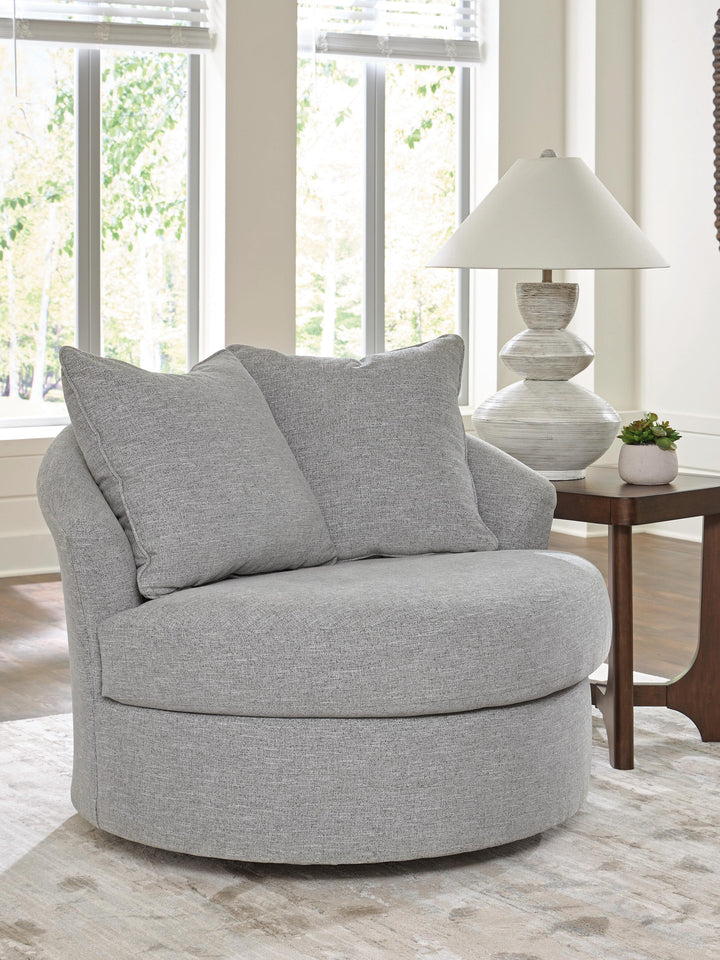 UrbanCrest Swivel Accent Chair - Pewter (2)