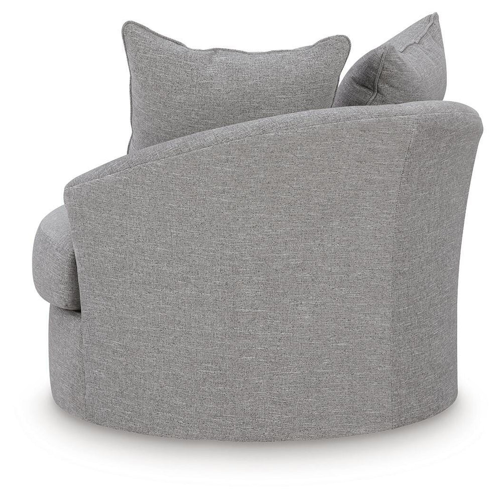 UrbanCrest Swivel Accent Chair - Pewter (4)