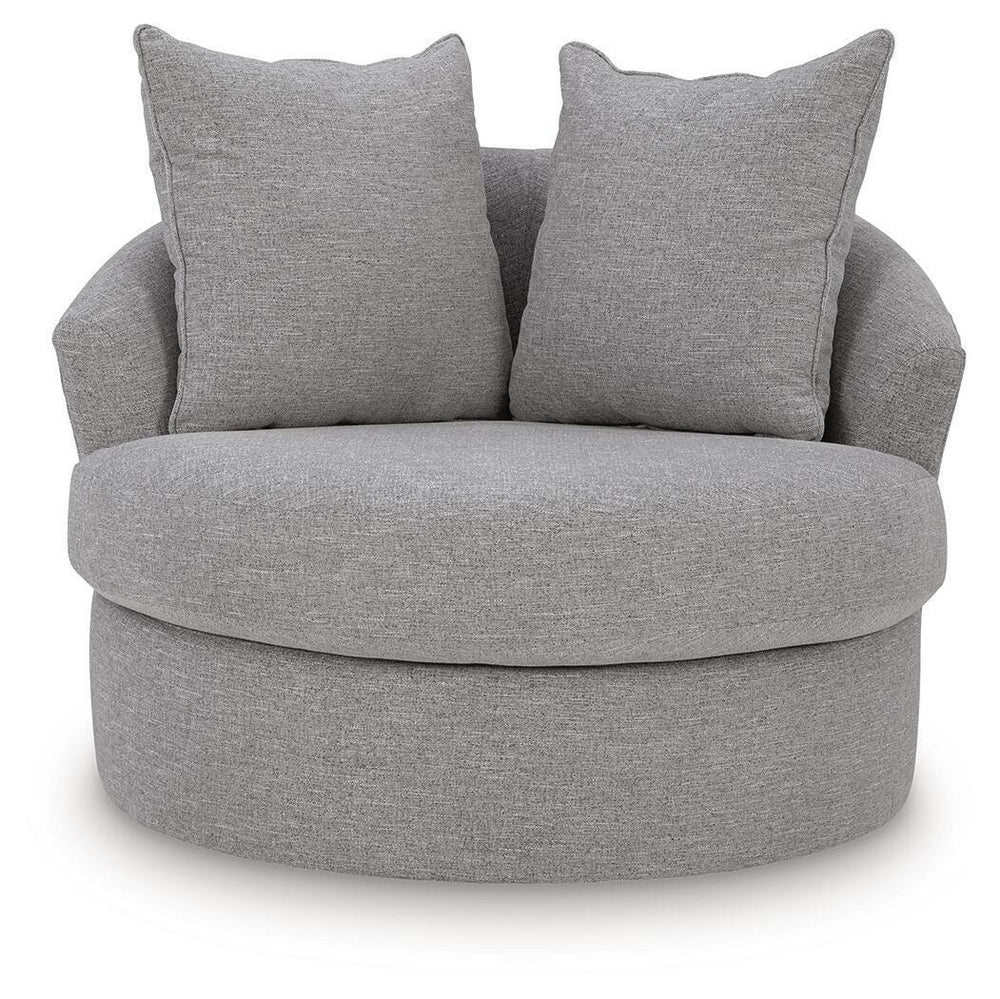 UrbanCrest Swivel Accent Chair - Pewter (3)