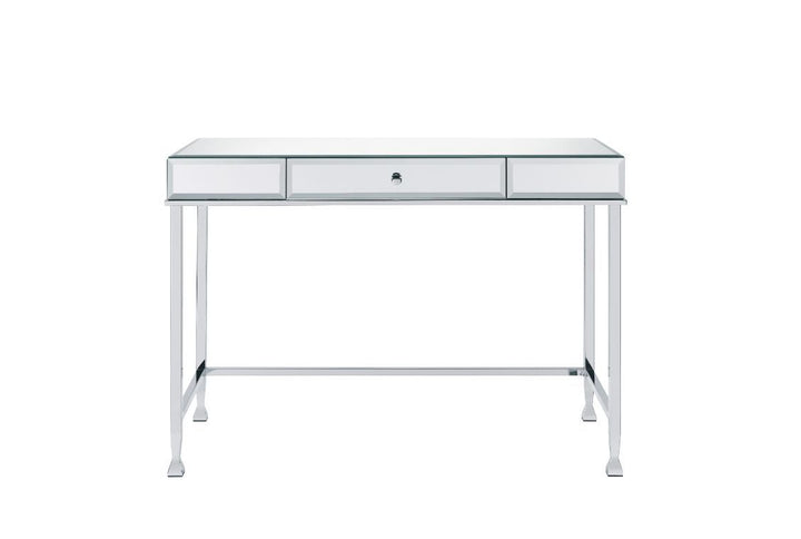 Canine - Writing Desk - Mirrored And Chrome