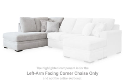 Gabyleigh Left-Arm Facing Corner Chaise - Gray