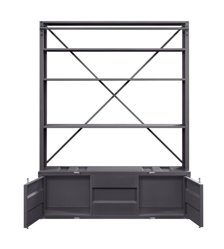 Cargo - Bookcase With Ladder - Gunmetal