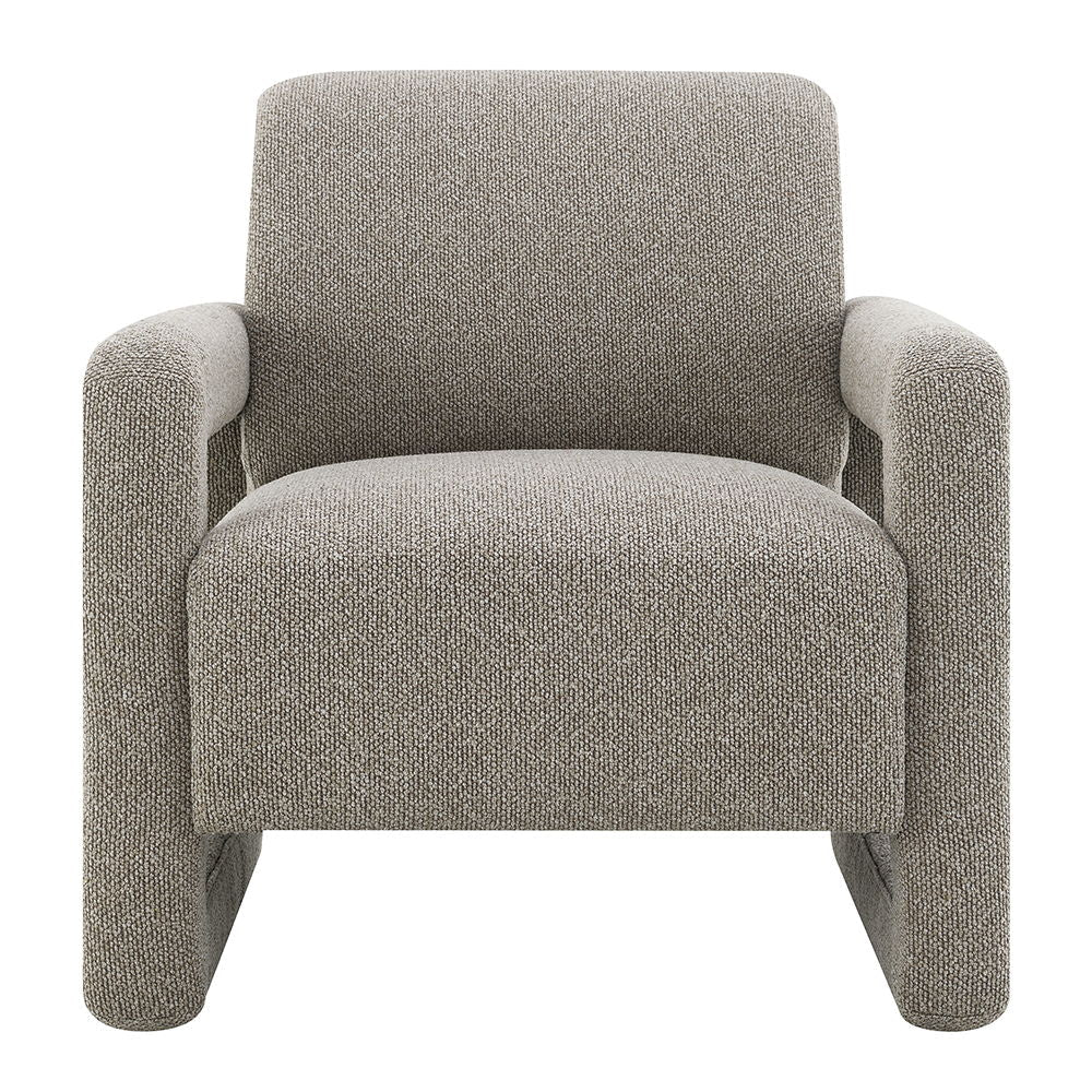 Glenda - Accent Chair - Gray Chenille