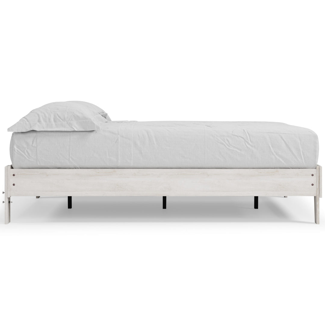 Shawburn - Queen Platform Bed - Whitewash