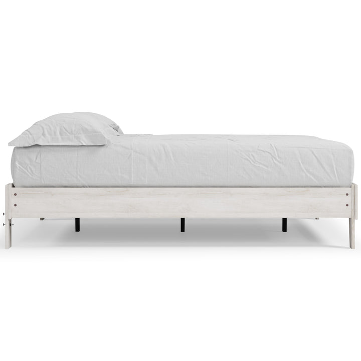 Shawburn - Queen Platform Bed - Whitewash