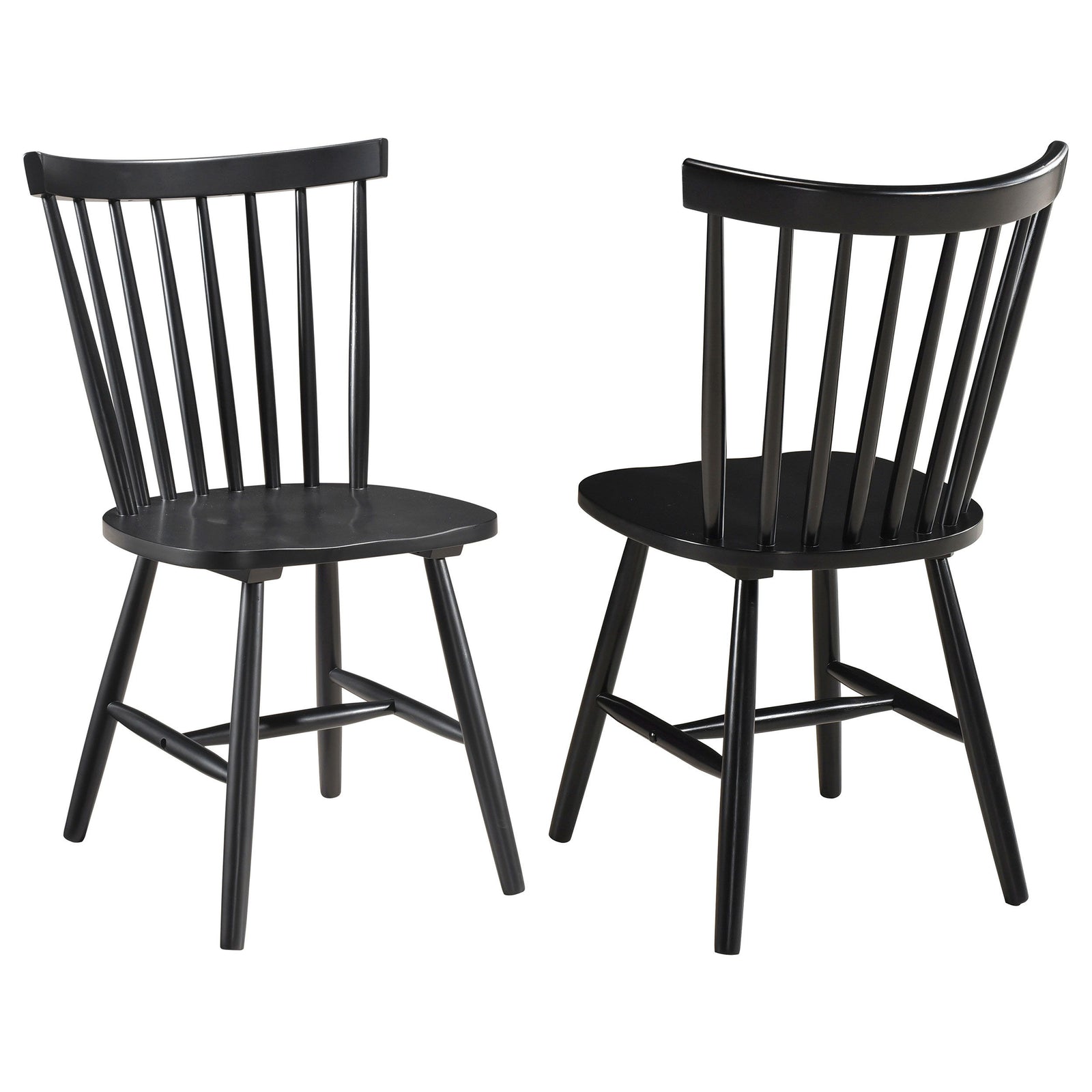 Coaster Furniture Hollyoak - Windsor Wood Dining Side Chair  - Black