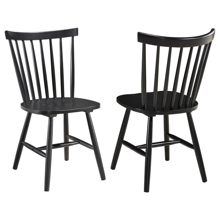Coaster Furniture Hollyoak - Windsor Wood Dining Side Chair  - Black