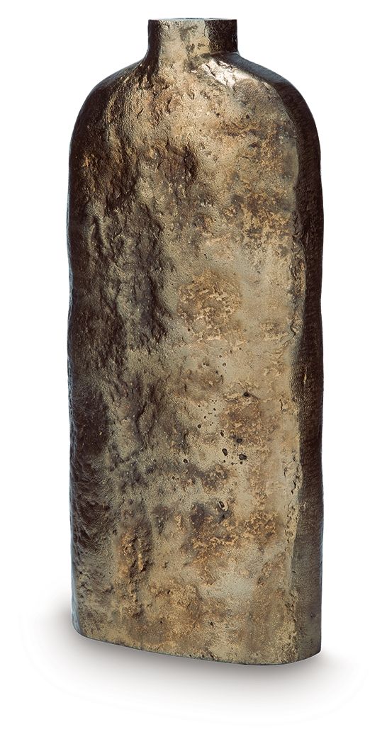 Wallmond - Vase - 13" - Antique Brass Finish by Ashley Furniture product image