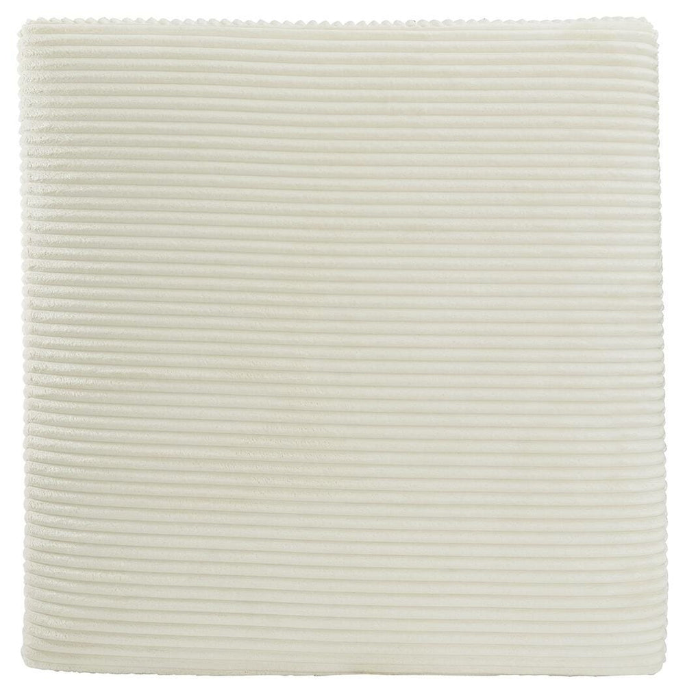 Lindyn Oversized Accent Ottoman - Beige (4)