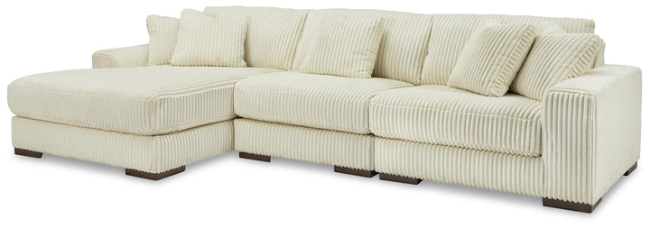 Lindyn 3-Piece Sectional with Chaise - Ivory (1)
