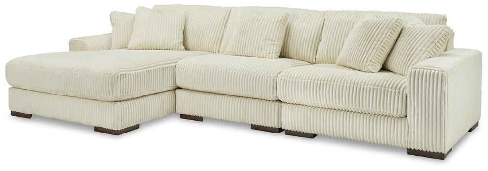 Lindyn 3-Piece Sectional with Chaise - Ivory (1)