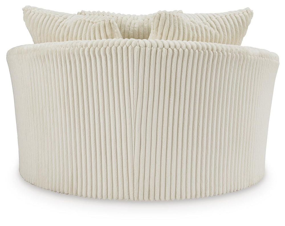 Lindyn Oversized Swivel Accent Chair - Beige (5)