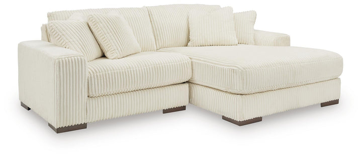 Lindyn 2-Piece Sectional with Chaise - Ivory (1)