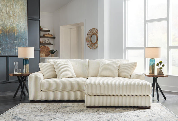 Lindyn 2-Piece Sectional with Chaise - Ivory (2)