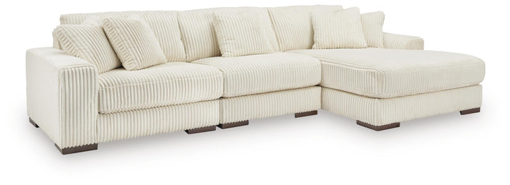 Lindyn 3-Piece Sectional with Chaise - Ivory (1)