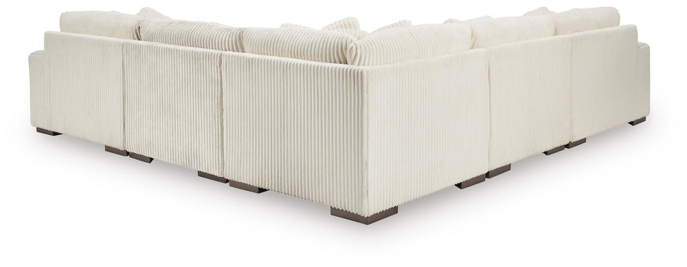 Lindyn 5-Piece Sectional with Chaise - Ivory (3)