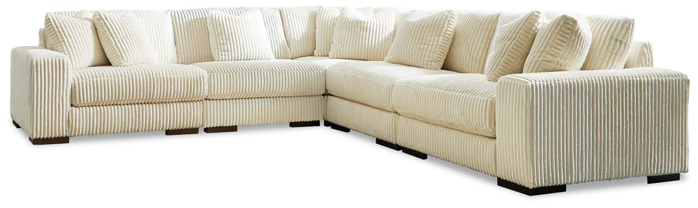 Lindyn 5-Piece Sectional - Ivory (1)