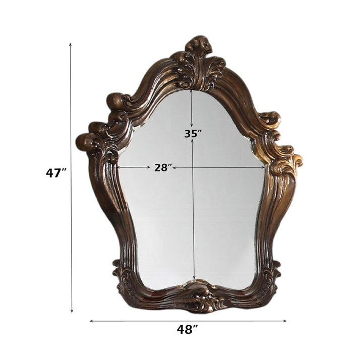 Versailles Mirror in Cherry Oak - dimensions