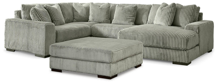 Lindyn 4-Piece Sectional with Chaise and Oversized Accent Ottoman (1)