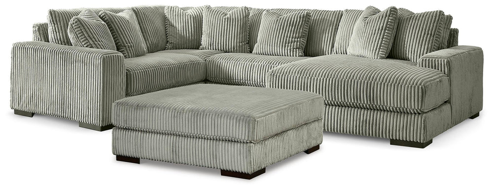 Lindyn 4-Piece Sectional with Chaise and Oversized Accent Ottoman (1)