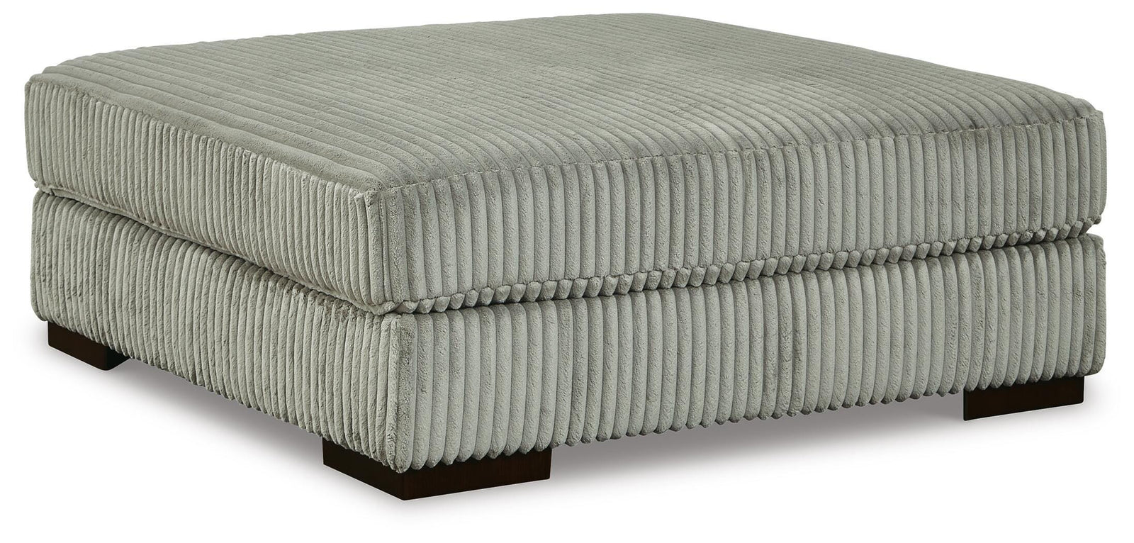 Lindyn Oversized Accent Ottoman - Pearl Silver (1)