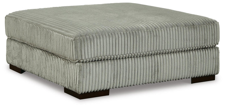 Lindyn Oversized Accent Ottoman - Pearl Silver (1)