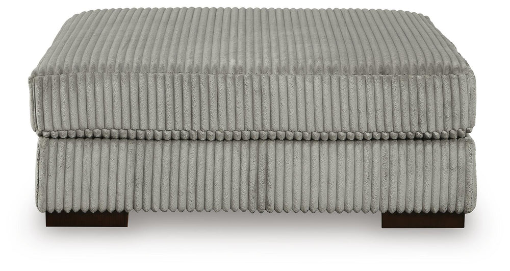 Lindyn Oversized Accent Ottoman - Pearl Silver (3)