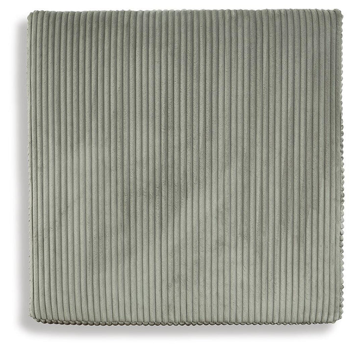 Lindyn Oversized Accent Ottoman - Pearl Silver (4)
