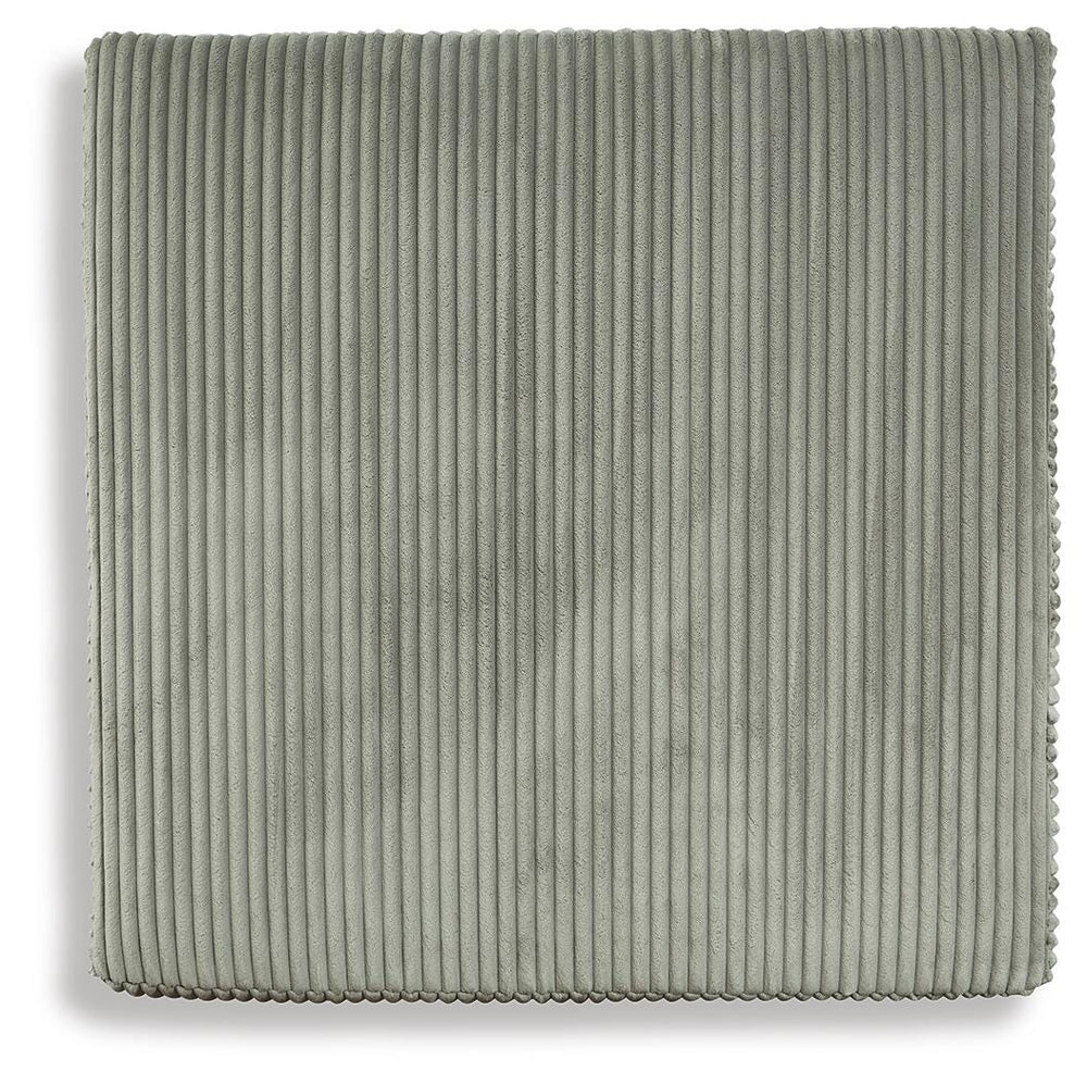Lindyn Oversized Accent Ottoman - Pearl Silver (4)