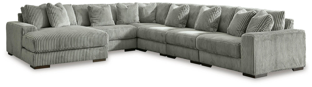 Lindyn 6-Piece Sectional with Chaise - Fog (1)