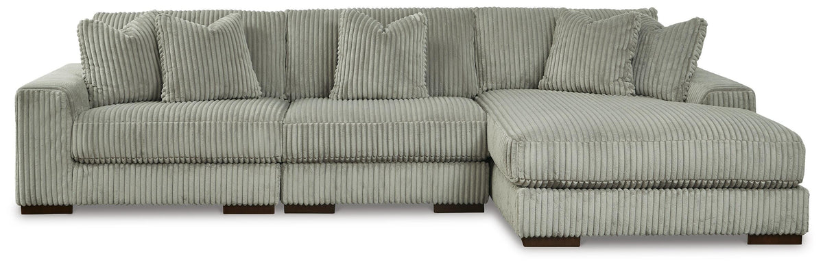 Lindyn 3-Piece Sectional with Chaise - Fog (1)
