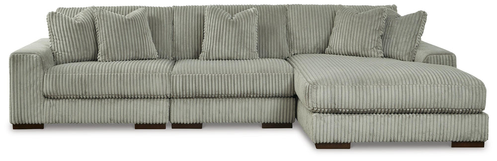 Lindyn 3-Piece Sectional with Chaise - Fog (1)